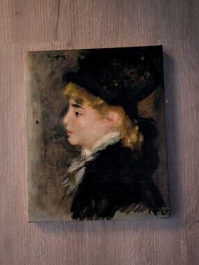 Vintage Braun & Cie Renoir "Portrait de modèle" Canvas Art Print - Paris/Dornach